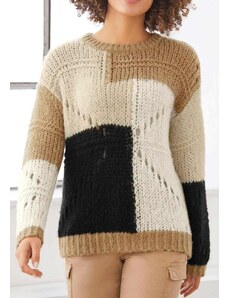Linea Tesini Stambaus mezgimo rudas megztinis su vilna : Dydis - 48