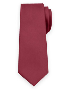 Willsoor Klasikinis vyriškas bordinis minkštas kaklaraištis 15922