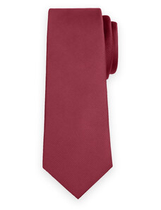 Willsoor Klasikinis vyriškas bordinis dryžuotas kaklaraištis 15923