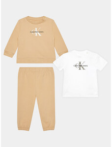 Komplektas: marškinėliai, džemperis ir kelnės Calvin Klein Jeans