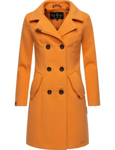 MARIKOO Demisezoninis paltas 'Nanakoo' oranžinė / juoda