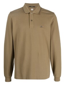 C.P. COMPANY vyriški rudi Polo marškinėliai ilgomis rankovėmis Long sleeve polo