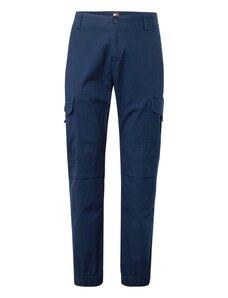 Tommy Jeans Laisvo stiliaus kelnės 'ETHAN' tamsiai mėlyna jūros spalva