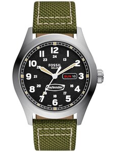 FOSSIL Analoginis (įprasto dizaino) laikrodis žalia / juoda / sidabrinė / balta
