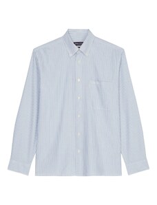 Marc O'Polo Marškiniai šviesiai mėlyna / balta
