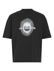 AllSaints Marškinėliai 'SOLARIS' pilka / juoda / balta