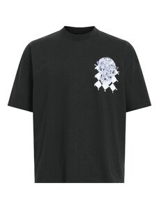 AllSaints Marškinėliai 'GRID' juoda / balta
