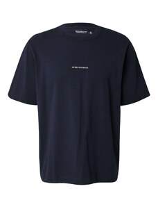 Abercrombie & Fitch Marškinėliai tamsiai mėlyna / balta