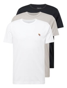 Abercrombie & Fitch Marškinėliai ruda / rausvai pilka / juoda / balta