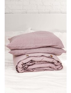 AmourLinen Linen bedding set in Dusty Rose