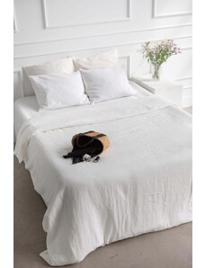 AmourLinen Linen bedding set in White