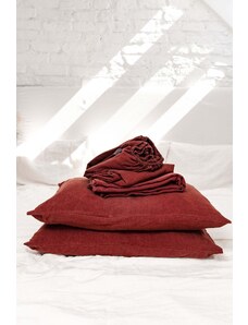 AmourLinen Linen sheets set in Terracotta
