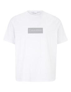 Calvin Klein Big & Tall Marškinėliai sidabro pilka / balta