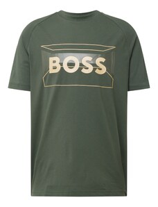 BOSS Green Marškinėliai smėlio spalva / alyvuogių spalva