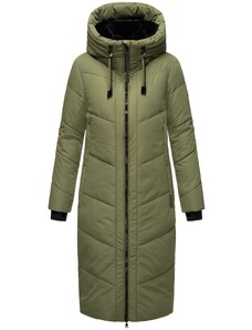 MARIKOO Žieminis paltas 'Nadaree XVI' žalia / juoda