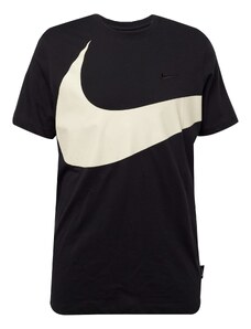 Nike Sportswear Marškinėliai 'Big Swoosh' juoda / balta