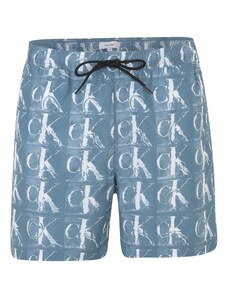 Calvin Klein Swimwear Maudymosi trumpikės mėlyna dūmų spalva / balta
