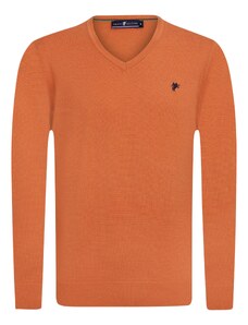 DENIM CULTURE Megztinis 'Alonza' tamsiai oranžinė