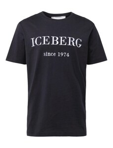 ICEBERG Marškinėliai juoda / balta
