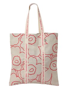 Marimekko Pirkinių krepšys marga smėlio spalva / raudona