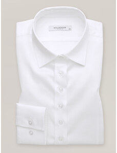 Willsoor Moteriški balti marškiniai su klasikine apykakle 16170