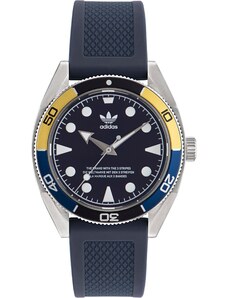 ADIDAS ORIGINALS Analoginis (įprasto dizaino) laikrodis tamsiai mėlyna jūros spalva / medaus spalva / sidabrinė