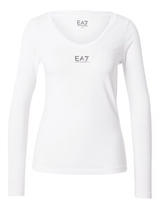 EA7 Emporio Armani Marškinėliai juoda / balta