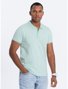 Ombre Clothing Pique trikotažo polo marškinėliai - šviesiai žali V1 S1746
