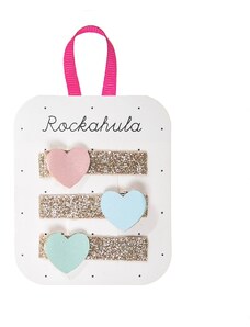 Rockahula Kids Plaukų segtukai - ''širdelės'' (3vnt.)