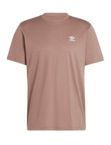 ADIDAS ORIGINALS Marškinėliai 'Trefoil Essentials' šviesiai ruda / balta