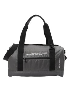 Calvin Klein Jeans Kelioninis krepšys 'ESSENTIALS' tamsiai pilka / juoda / balta