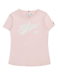 TOMMY HILFIGER Marškinėliai rožinė / balta