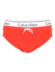 Calvin Klein Swimwear Maudymosi trumpikės oranžinė-raudona / juoda / balta