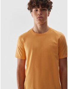 4F Vyriški T-shirt regular lygūs marškinėliai - lašišos spalva