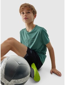 4F Sportiniai greitai džiūstantys marškinėliai berniukams - žali