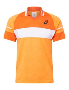 ASICS Sportiniai marškinėliai 'MATCH' oranžinė / tamsiai oranžinė / juoda / balta