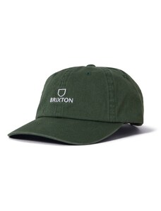 Brixton Kepurė 'ALPHA' tamsiai žalia / balta