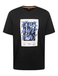 BOSS Marškinėliai 'Pantera' mėlyna / juoda / balta