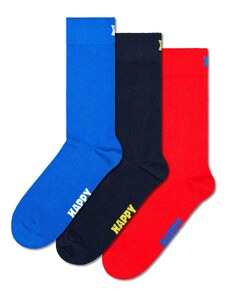 Happy Socks Kojinės tamsiai mėlyna / sodri mėlyna („karališka“) / raudona / balta