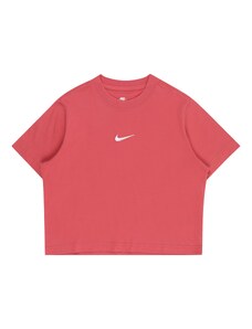 Nike Sportswear Marškinėliai 'ESSNTL' spanguolių spalva / balta
