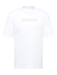 Calvin Klein Marškinėliai 'NEW YORK' smėlio spalva / balta