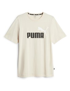 PUMA Sportiniai marškinėliai 'Essentials' juoda / balta / balkšva
