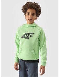 4F Sportinis neatsegamas džemperis su gobtuvu berniukams - žalias