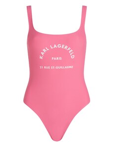 Karl Lagerfeld Maudymosi kostiumėlis šviesiai rožinė / juoda / balta
