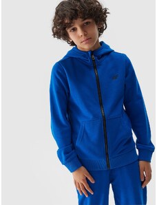 4F Sportinis atsegamas džemperis su gobtuvu berniukams - kobalto spalvos
