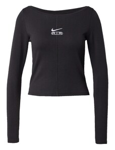 Nike Sportswear Marškinėliai 'Air' juoda / balta