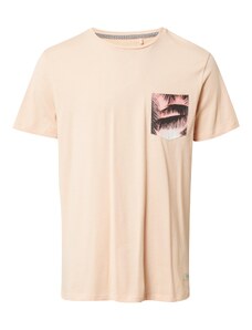 BLEND Marškinėliai smėlio / persikų spalva / juoda / balta