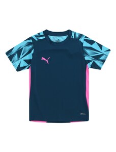 PUMA Sportiniai marškinėliai 'IndividualFINAL' mėlyna / vandens spalva / rožinė