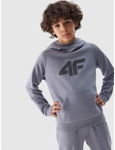 4F Sportinis neatsegamas džemperis su gobtuvu berniukams - mėlynas