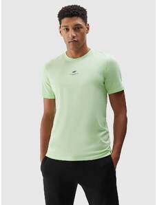 4F Vyriški T-shirt regular lygūs marškinėliai - šviesiai žali